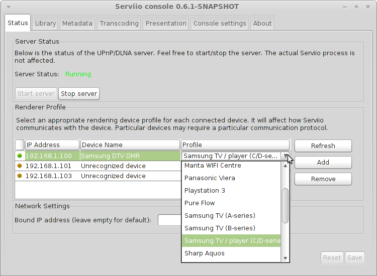 Screenshot-Serviio console 0.6.1-SNAPSHOT.png